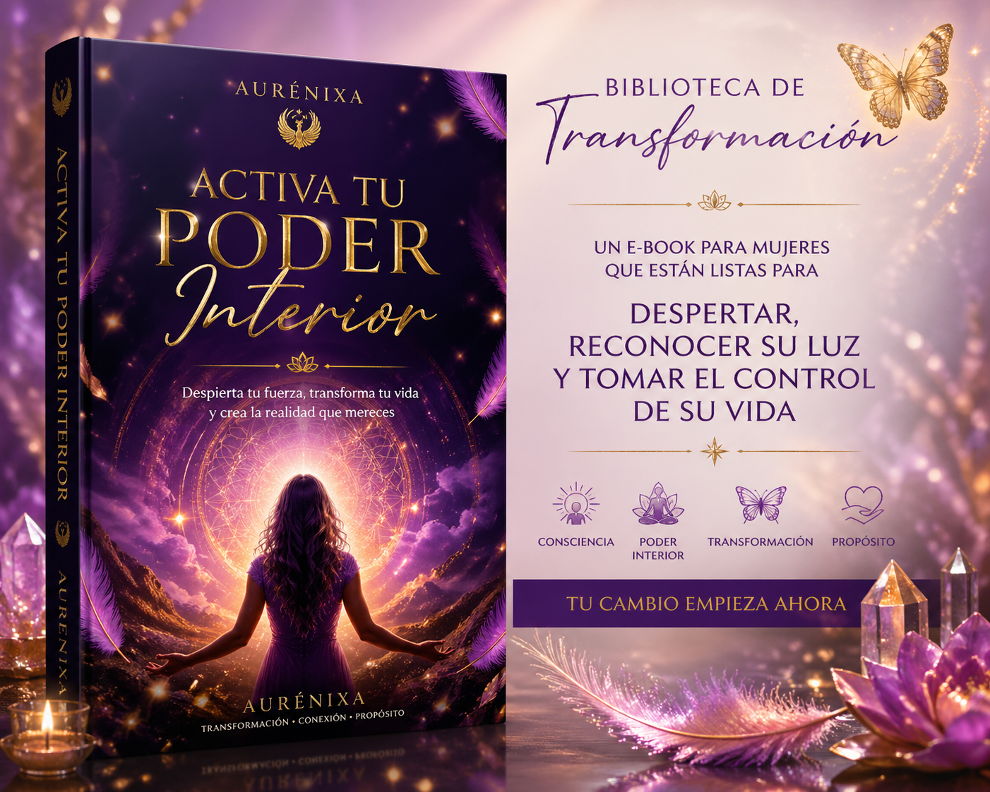 Activa tu Poder Interior / Ebook de Transformación Personal - crecimiento personal - e - book digital - Sonido Áureo BG - Biblioteca de Transformación
