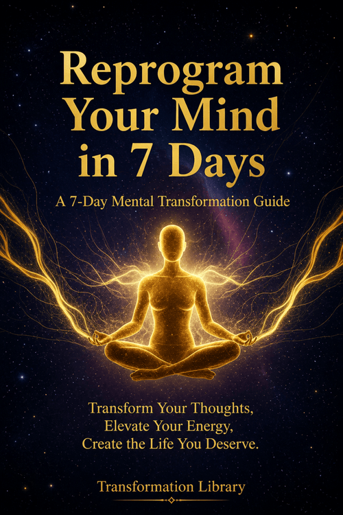 Reprogram YOUR MIND IN 7 DAYS - Guide to Positive Affirmations and Personal Growth - crecimiento personal - e - book digital - Sonido Áureo BG - Biblioteca de Transformación