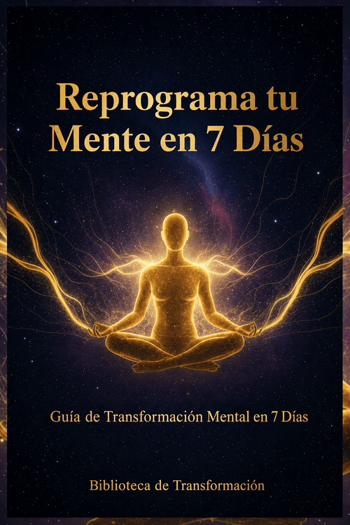 Reprograma tu mente en 7 días- Regalo de bienvenida 🎁🎁 - crecimiento personal - e-book digital - Sonido Áureo BG - Biblioteca de Transformación